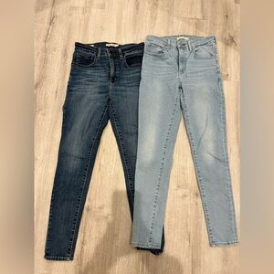 Levi’s High Rise Skinny Jean Size 27W X 28L Like New